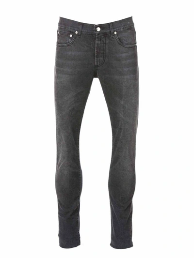 Shop Alexander Mcqueen Straight Leg Jeans In Grey