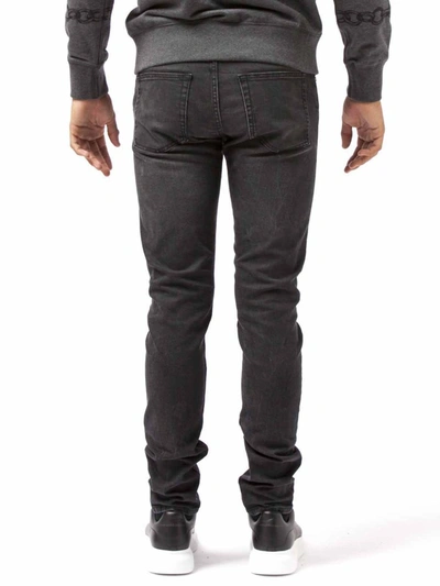 Shop Alexander Mcqueen Straight Leg Jeans In Grey