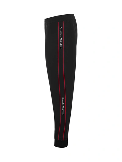 Shop Alexander Mcqueen Logo Tape Sweatpants In Black