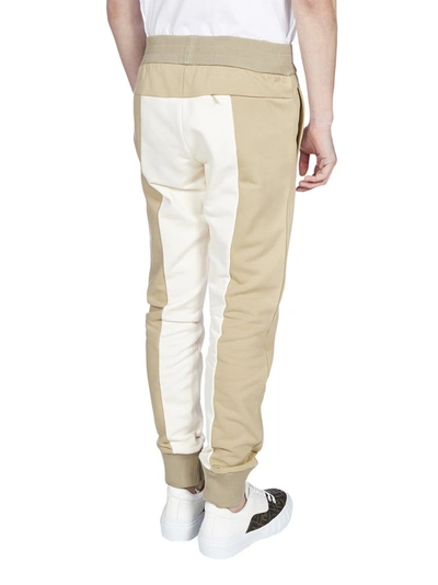 Shop Fendi Logo Band Jogger Pants In Multi