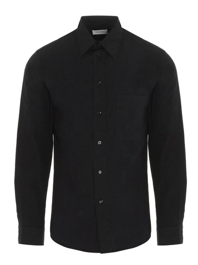 Shop Lemaire Classic Buttoned Shirt In Black