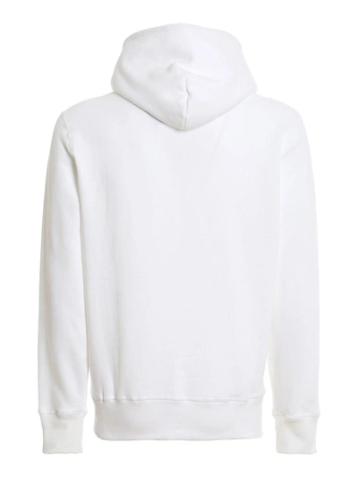 Shop Polo Ralph Lauren Logo Embroidered Hoodie In White