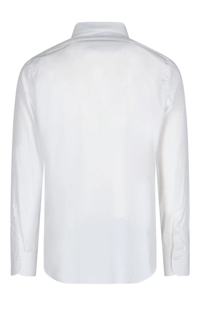Shop Finamore 1925 Napoli Classic Collar Shirt In White