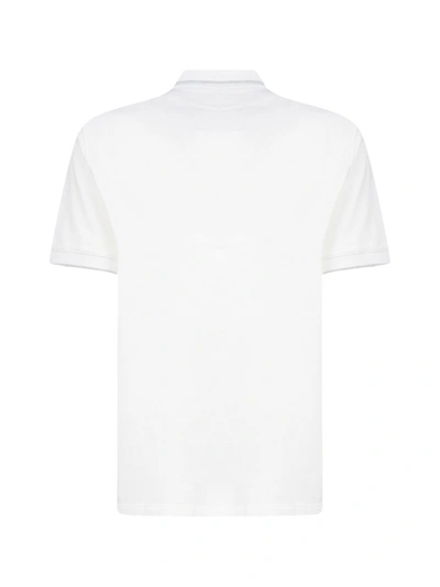 Shop Brunello Cucinelli Logo Embroidered Polo Shirt In White