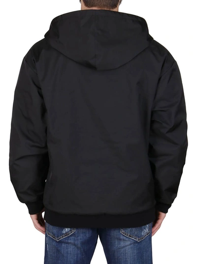 Shop Valentino Vltn Times Reversible Zipped Sweatshirt In Black