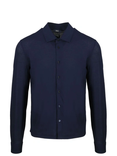 Shop Herno Classic Shirt In Blue