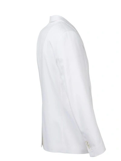 Shop Dsquared2 Drill Berlin Blazer In White