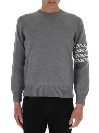 Shop Thom Browne Milano Stitch 4 In Grey
