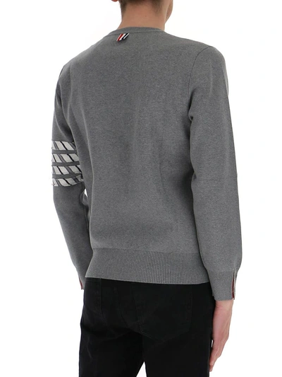 Shop Thom Browne Milano Stitch 4 In Grey