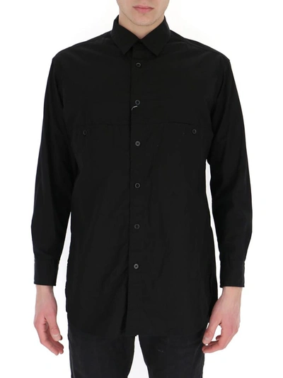 Shop Yohji Yamamoto Front Pockets Shirt In Black