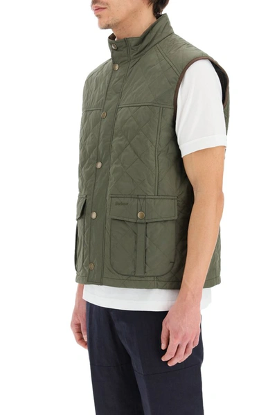 Shop Barbour Explorer Gilet In Green