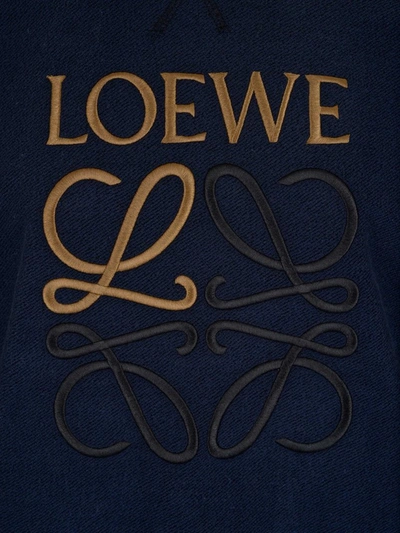 Shop Loewe Anagram Colour Block Hoodie In Multi