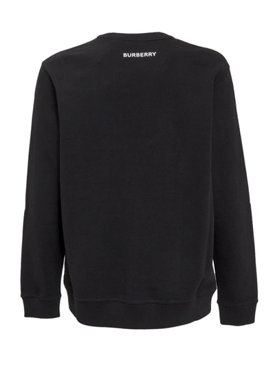 Shop Burberry Mermaid Print Sweatshirt In Black