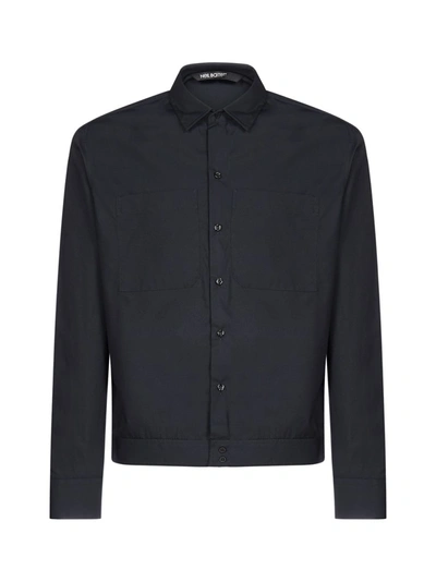 Shop Neil Barrett Buttoned Shirt In Black