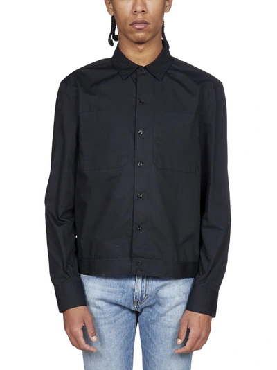 Shop Neil Barrett Buttoned Shirt In Black