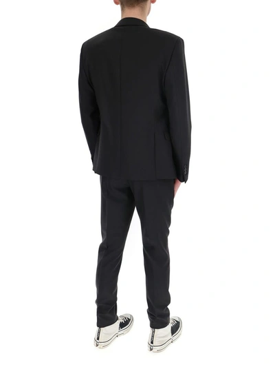 Shop Neil Barrett Single Breasted Two Piece Suit In Black