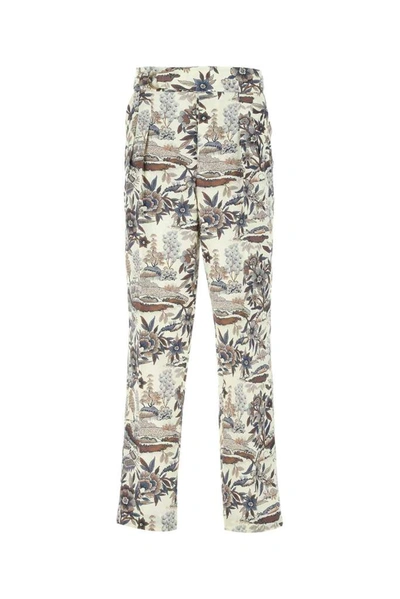Shop Nanushka Evon Floral Print Pants In Multi
