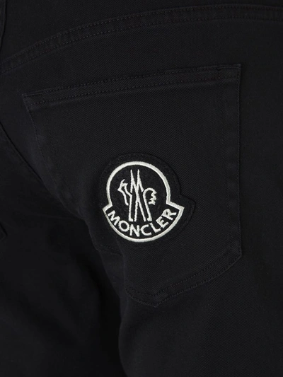 Shop Moncler Genius Moncler 1952 Logo Patch Slim Fit Jeans In Black