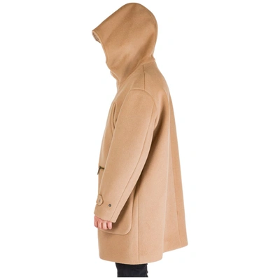 Shop Dsquared2 Hooded Coat In Beige