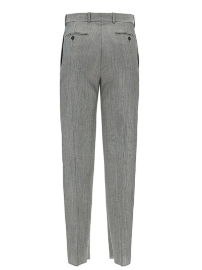 Shop Alexander Mcqueen Slim Leg Trousers In Grey