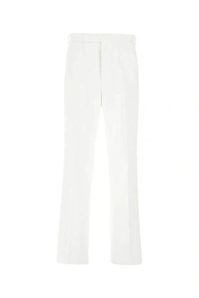 Shop Thom Browne Tailored Straight Leg Pants In White