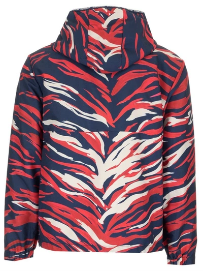 Shop Moncler Chardon Abstract Printed Jacket In Multi