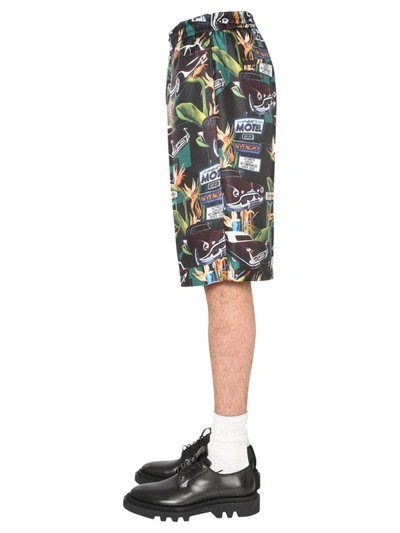 Shop Givenchy Motel Printed Bermuda Shorts In Multi