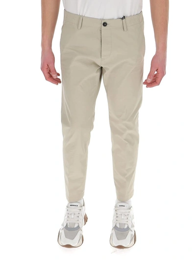 Shop Dsquared2 Tapered Chino Pants In White