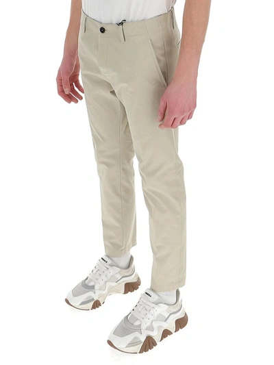 Shop Dsquared2 Tapered Chino Pants In White