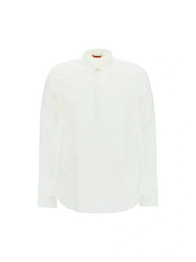 Shop Barena Venezia Barena Half Buttoned Shirt In White