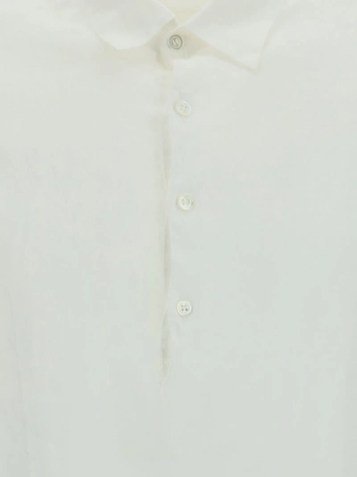 Shop Barena Venezia Barena Half Buttoned Shirt In White