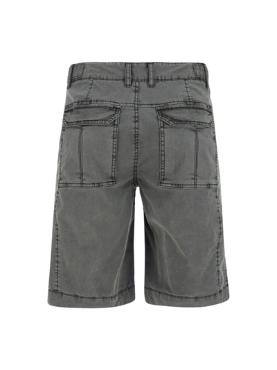 Shop Juunj Juun J Pocket Detail Cargo Shorts In Grey