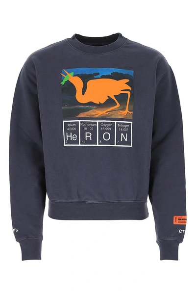 Shop Heron Preston Heron Print Sweatshirt In Grey