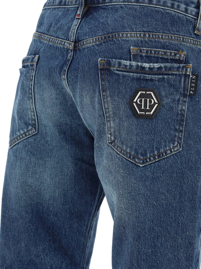 Shop Philipp Plein Bermuda Shorts In Blue