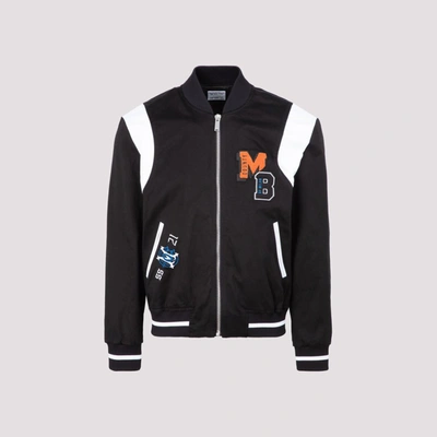 Shop Marcelo Burlon County Of Milan College Varsity Jacket In Black