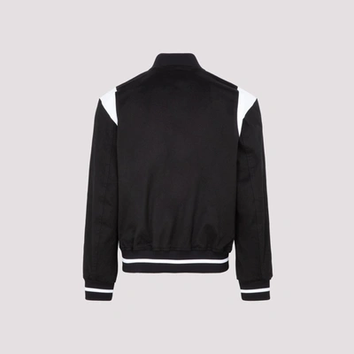 Shop Marcelo Burlon County Of Milan College Varsity Jacket In Black