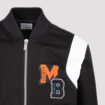 Shop Marcelo Burlon County Of Milan College Varsity Jacket In Black