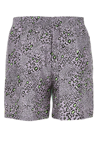 Shop Versace Barocco Mosaic Patchwork Print Shorts In Multi