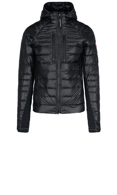 Shop Canada Goose Hybridge Lite Hooded Down Jacket In Black