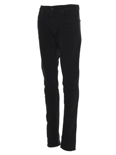 Shop Saint Laurent Skinny Fit Jeans In Black