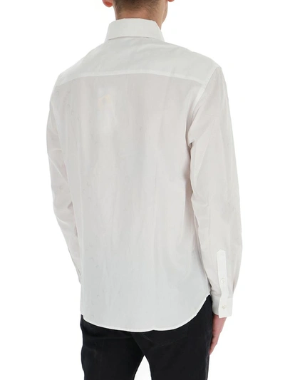 Shop Marine Serre Buttoned Shirt In White