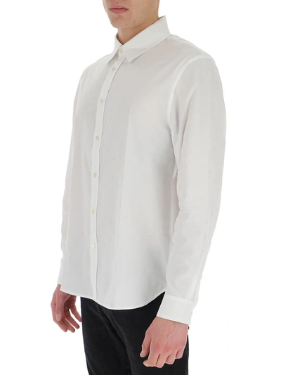 Shop Marine Serre Buttoned Shirt In White