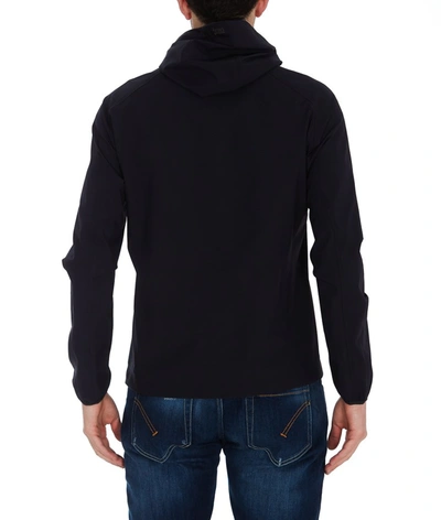 Shop Herno Zipped Hooded Jacket In Navy