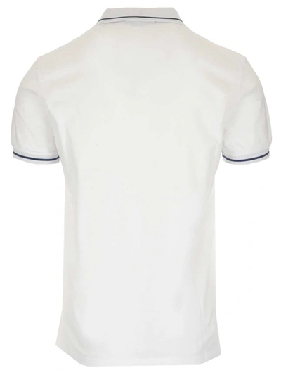 Shop Ermenegildo Zegna Logo Polo Shirt In White