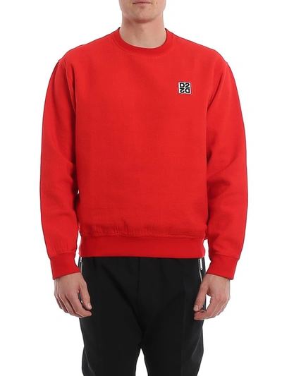 Shop Dsquared2 Logo Patch Sweatshirt In Red