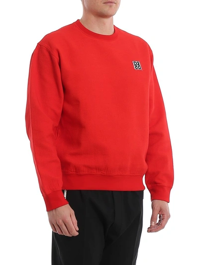 Shop Dsquared2 Logo Patch Sweatshirt In Red