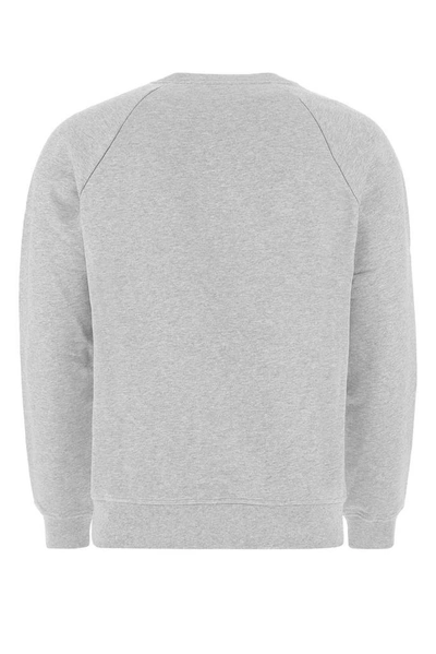 Shop Balmain Logo Crewneck Sweatshirt In Grey