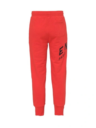 Shop Givenchy Refracted Embroidered Jogger Pants In Red