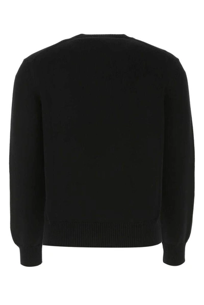 Shop Alexander Mcqueen Logo Printed Crewneck Jumper In Black