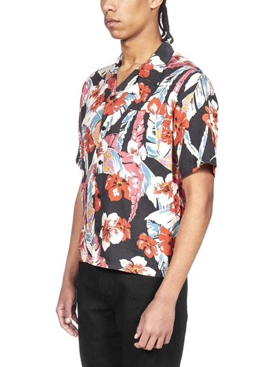 Shop Saint Laurent Hawaiian Shirt In Multi